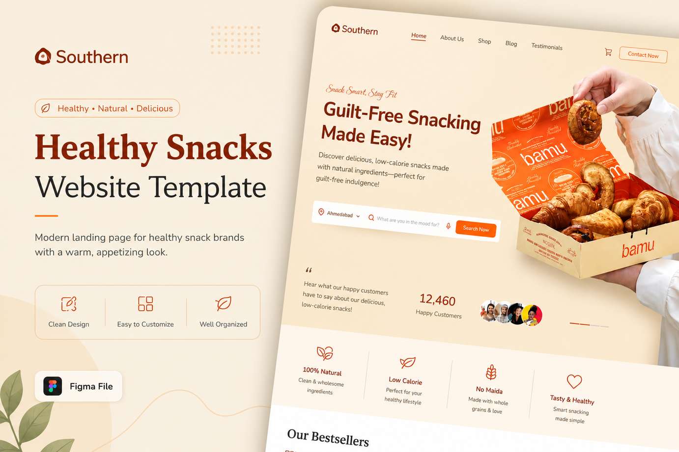 Southern Restaurant Landing Page